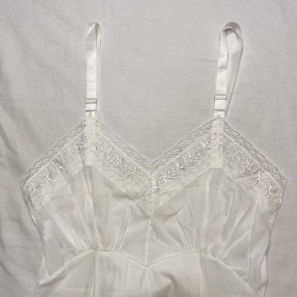 Western Maid Vintage Slip Dress Floral Lace Embroidered Sleeveless Women's 32 - Picture 2 of 4